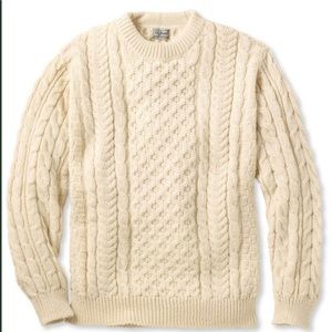 L.L. Bean Wool Fisherman's Sweater